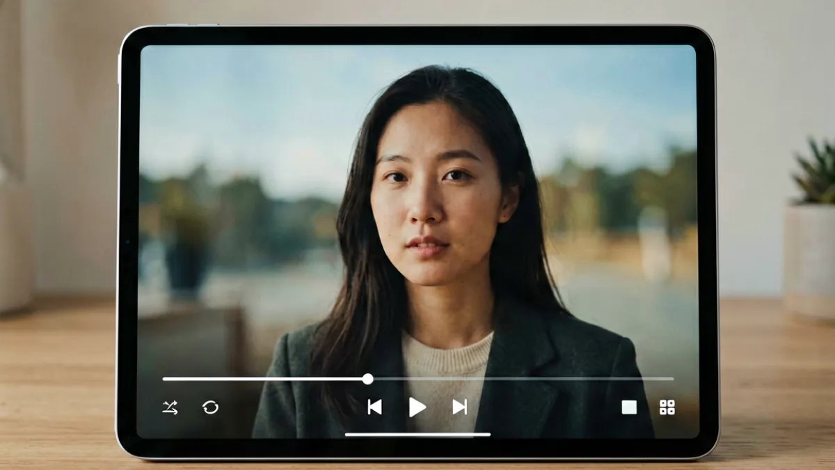 用户在平板电脑上横屏全屏播放txvlog.com糖心官网网站视频内容，界面清晰展示播放控件与画质效果
